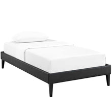 Load image into Gallery viewer, Tessie Vinyl Twin Bed Frame with Squared Tapered Legs by Modway