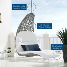 Load image into Gallery viewer, Landscape Hanging Chaise Lounge Outdoor Patio Swing Chair by Modway