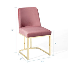 Load image into Gallery viewer, Amplify Sled Base Performance Velvet Dining Side Chair by Modway