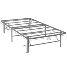 Load image into Gallery viewer, Horizon Stainless Steel Twin Bed Frame by Modway