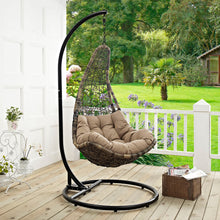 Load image into Gallery viewer, Abate Wicker Rattan Outdoor Patio Swing Chair by Modway