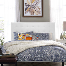Load image into Gallery viewer, Paisley Tufted Upholstered Faux Leather King and California King Headboard by Modway