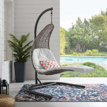 Load image into Gallery viewer, Landscape Hanging Chaise Lounge Outdoor Patio Swing Chair by Modway