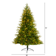 Load image into Gallery viewer, 6' Colorado Mountain Fir 'Natural Look' Artificial Christmas Tree w/ 350 LED