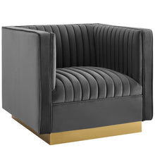 Load image into Gallery viewer, Sanguine Vertical Channel Tufted Accent Performance Velvet Armchair by Modway