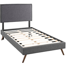 Load image into Gallery viewer, Amaris Twin Platform Bed with Round Splayed Legs