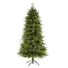 Load image into Gallery viewer, 6.5' Vancouver Fir 'Natural Look' Artificial Christmas Tree w/ 400 Clear LED