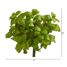 Load image into Gallery viewer, 11" Basil Artificial Plant (Set of 6)