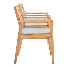 Load image into Gallery viewer, Viewscape Outdoor Patio Ash Wood Jack and Jill Chair Set by Modway