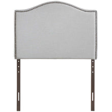 Load image into Gallery viewer, Curl Nailhead Upholstered Twin Headboard by Modway