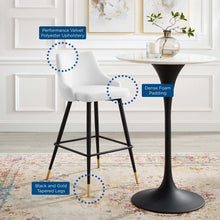Load image into Gallery viewer, Adorn Performance Velvet Bar Stool by Modway