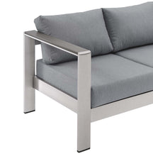 Load image into Gallery viewer, Shore Outdoor Patio Aluminum Sofa by Modway