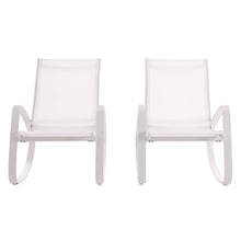 Load image into Gallery viewer, Traveler Outdoor Patio Mesh Sling Rocking Lounge Chair Set of 2 by Modway
