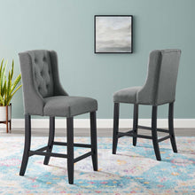 Load image into Gallery viewer, Baronet Upholstered Fabric Counter Bar Stool Set of 2 by Modway