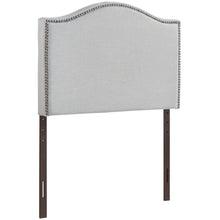Load image into Gallery viewer, Curl Nailhead Upholstered Twin Headboard by Modway