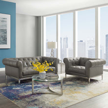 Load image into Gallery viewer, Idyll Tufted Upholstered Leather Loveseat and Armchair by Modway