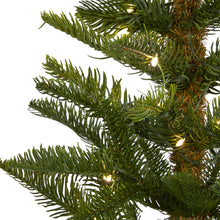Load image into Gallery viewer, 5' Alaskan Alpine Artificial Christmas Tree with 100 Clear Microdot