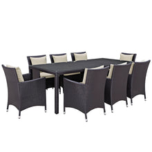 Load image into Gallery viewer, Convene 9 Piece Outdoor Patio Dining Set by Modway