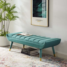 Load image into Gallery viewer, Guess Channel Tufted Performance Velvet Accent Bench by Modway