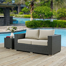 Load image into Gallery viewer, Sojourn Outdoor Patio Sunbrella¨ Loveseat by Modway