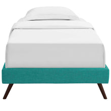 Load image into Gallery viewer, Loryn Fabric Twin Bed Frame with Round Splayed Legs by Modway