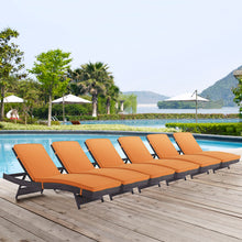 Load image into Gallery viewer, Convene Outdoor Patio Chaise Set of 6 by Modway