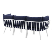 Load image into Gallery viewer, Riverside 3 Piece Outdoor Patio Aluminum Sectional Sofa Set by Modway