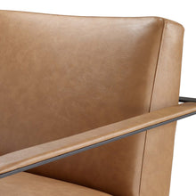 Load image into Gallery viewer, Seg Vegan Leather Accent Chair by Modway