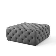Load image into Gallery viewer, Amour Tufted Button Large Square Performance Velvet Ottoman by Modway