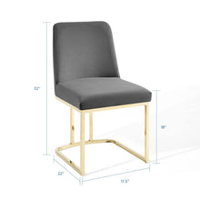 Load image into Gallery viewer, Amplify Sled Base Performance Velvet Dining Chairs Set of 2 by Modway