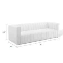 Load image into Gallery viewer, Reflection Channel Tufted Upholstered Fabric Sofa by Modway