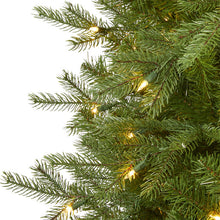 Load image into Gallery viewer, 7' Vienna Fir Artificial Christmas Tree with 450 Warm White Lights