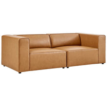 Load image into Gallery viewer, Mingle 2-Piece Vegan Leather Sectional Sofa Loveseat by Modway