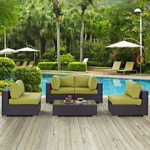 Load image into Gallery viewer, Convene 5 Piece Outdoor Patio Sectional Set by Modway