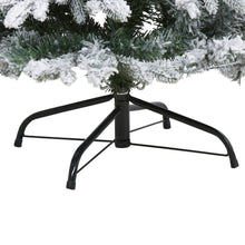 Load image into Gallery viewer, 4' Flocked Vermont Mixed Pine Artificial Christmas Tree w 100 Clear LED Lights