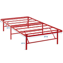 Load image into Gallery viewer, Horizon Stainless Steel Twin Bed Frame by Modway