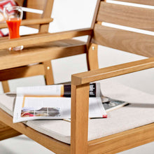 Load image into Gallery viewer, Viewscape Outdoor Patio Ash Wood Jack and Jill Chair Set by Modway