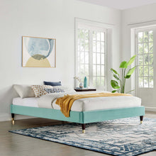Load image into Gallery viewer, Harlow Performance Velvet Queen Platform Bed Frame by Modway