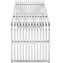 Load image into Gallery viewer, Pipe 60" Stainless Steel Bench by Modway