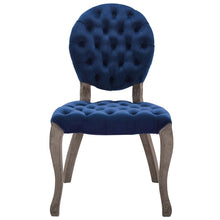Load image into Gallery viewer, Exhibit French Vintage Dining Performance Velvet Side Chair by Modway
