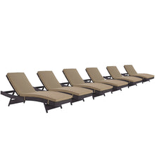 Load image into Gallery viewer, Convene Outdoor Patio Chaise Set of 6 by Modway