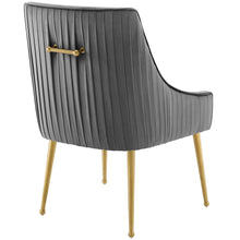 Load image into Gallery viewer, Discern Pleated Back Upholstered Performance Velvet Dining Chair by Modway