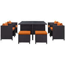 Load image into Gallery viewer, Inverse 9 Piece Outdoor Patio Dining Set by Modway