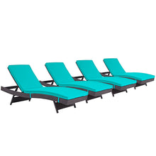 Load image into Gallery viewer, Convene Outdoor Patio Chaise Set of 4 by Modway