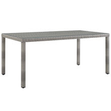 Load image into Gallery viewer, Aura 68" Outdoor Patio Wicker Rattan Dining Table by Modway