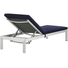 Load image into Gallery viewer, Shore 3 Piece Outdoor Patio Aluminum Chaise with Cushions by Modway
