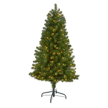 Load image into Gallery viewer, 5' Virginia Fir Artificial Christmas Tree w 200 Clear Lights