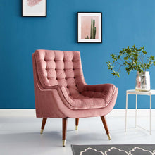 Load image into Gallery viewer, Suggest Button Tufted Performance Velvet Lounge Chair by Modway