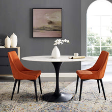 Load image into Gallery viewer, Lippa 54" Oval Faux Marble Dining Table by Modway