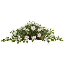 Load image into Gallery viewer, 51" Poinsettia and Variegated Holly Artificial Plant in Decorative Planter